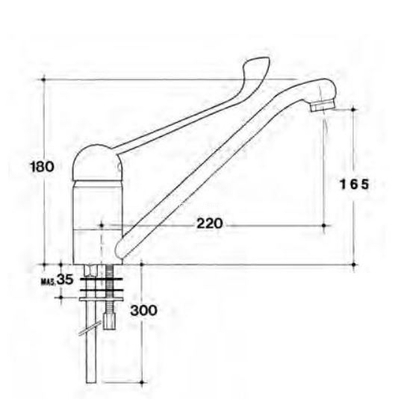 Sanitec Multi Χρωμέ Μπαταρία Κουζίνας 00-02-00249