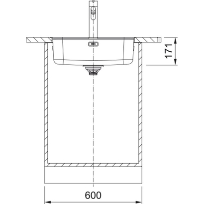 Franke Smart SRX 210-50 TL Νεροχύτης Inox Filotop 53x51 127.0721.879
