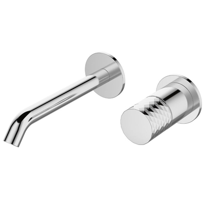 Joan Brass Pattern 24686-425A-BP Μπαταρία Νιπτήρα Επιτοίχια