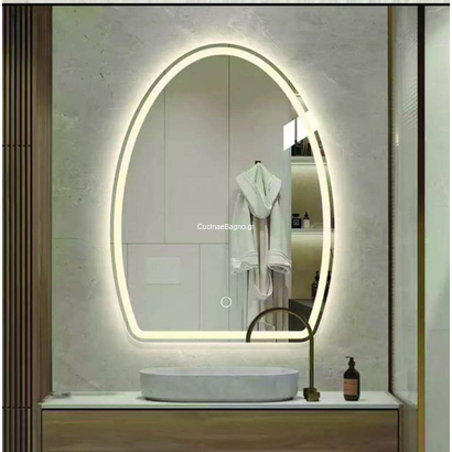 Gloria Konos Led Καθρέπτης 50x70 Μπάνιου Touch 77-0107