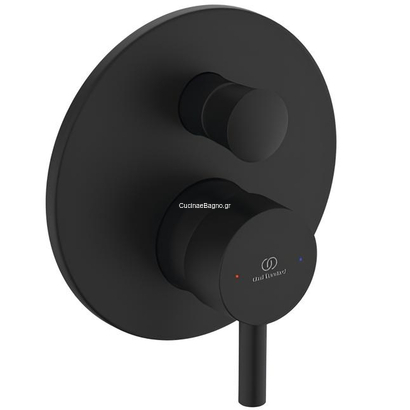 Ceraline Ideal Standard Μείκτης Εντοιχισμού 2 Οδών Μαύρος A6939XGMB