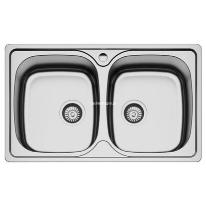 Karag BL-808 Ένθετος Νεροχύτης 80x48 Inox Σατινέ