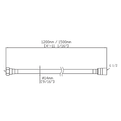 KARAG Σπιράλ Μαύρο FB04716 NERO 1.50m