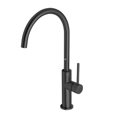 Karag THEA H3156A Brushed Gun Metal Μπαταρία Κουζίνας Μαύρη