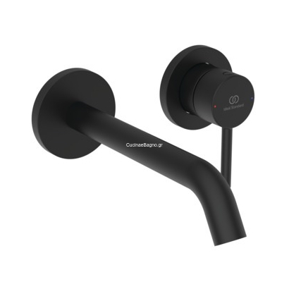 Ceraline Ideal Standard Silk Black PVD Μπαταρία Νιπτήρα Επίτοιχη BD764XGMB