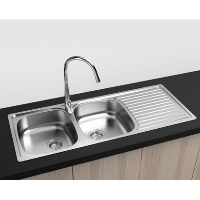 Karag BL 933B Ένθετος Νεροχύτης 118x48 Inox Σατινέ