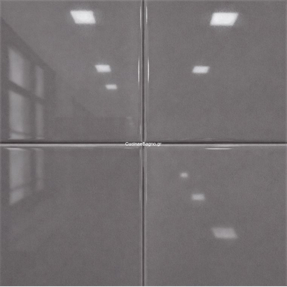 Pewter Glossy 20x20 Πλακάκι Γκρι Γυαλιστερό