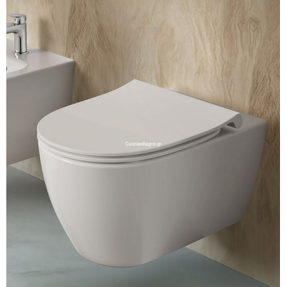 Ideal Standard i. Life O Hydro Twist 53 cm Λεκάνη Κρεμαστή Με Κάθισμα Soft Close Slim T568001