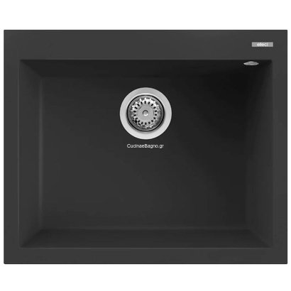 Elleci Quadra 110 Nero Metal 61x50 Νεροχύτης Γρανίτης