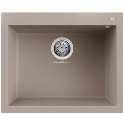 Elleci Quadra 110 Tortora 61x50 Νεροχύτης Γρανίτης