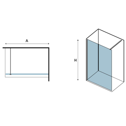 Karag S-28F ALTO ICY 70x200 Σταθερό Κρύσταλλο Ντουζιέρας ΜΑΤ Χρωμέ