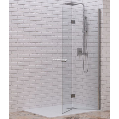 Karag S7 90x200 Χρωμέ Αναδιπλούμενο Κρύσταλλο ΔΙΑΦΑΝΟ