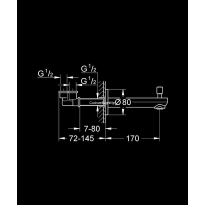 Grohe 13262000 Eurosmart Cosmopolitan Εκροή με Διανομέα για Ντους Χειρός
