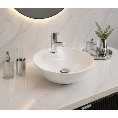 Gloria 41x41 Creso-New 41 Νιπτήρας Επιτραπέζιος Πορσελάνης 11-8412