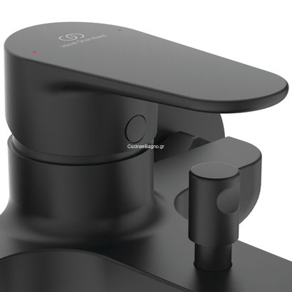 Ideal Standard Cerafine O Nuovo Silk Black Μπαταρία Λουτρού Πλήρης BC706XG