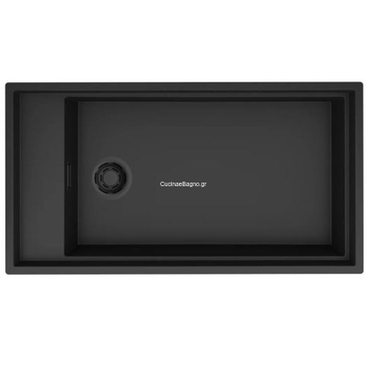 Elleci Dialogo 360 Black 86x46 Νεροχύτης Γρανίτης KERATEK