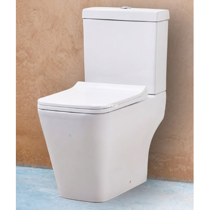 KLP City 66cm Λεκάνη με Καζανάκι & Κάλυμμα Soft Close
