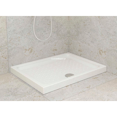 Sanitana Calisson Ντουζιέρα Παραλληλόγραμμη 72x90 Πορσελάνη
