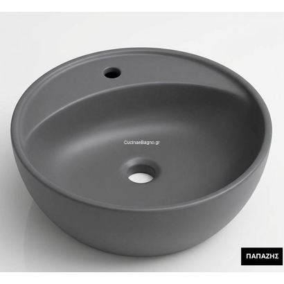 TOLEDOMIX Φ40 Νιπτήρας Επιτραπέζιος Γκρι Ματ