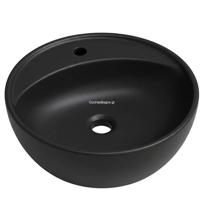 TOLEDOMIX Φ40 Νιπτήρας Επιτραπέζιος Μαύρο Ματ