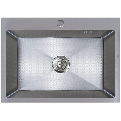 Sanitec 6050HS Vision Honey Comb 60x50 1V Νεροχύτης Ανοξείδωτος
