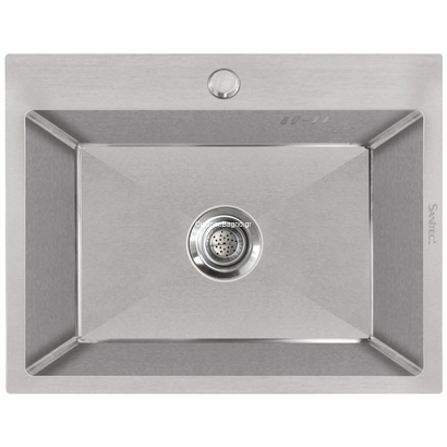 Sanitec 6050S Vision Satin 60x50 1V Νεροχύτης Ανοξείδωτος