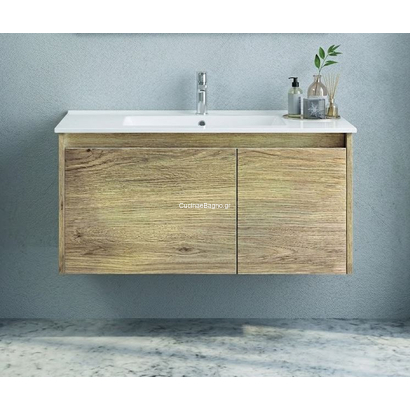 Gloria Emilia Beige 80x47 Έπιπλο Μπάνιου Κρεμαστό Με Νιπτήρα set-0259