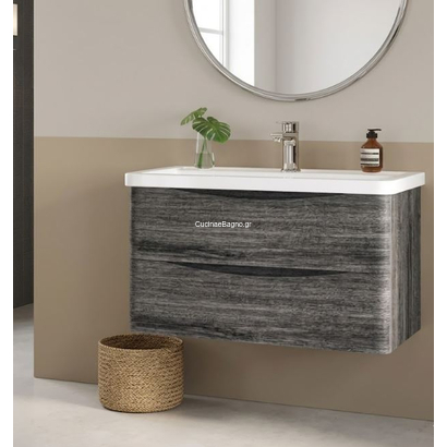 Gloria Saloon Grey 80x45 Έπιπλο Μπάνιου Κρεμαστό set-0283