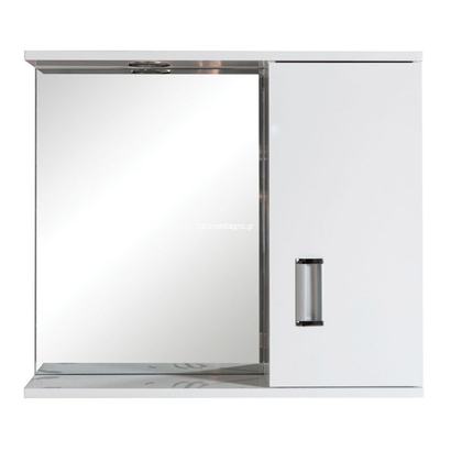 Gloria Fino PVC 62x55 Καθρέπτης Μπάνιου Με Ντουλάπι 15-0007