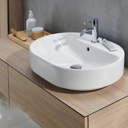 Geberit Variform Oval 60x45 Νιπτήρας Επιτραπέζιος