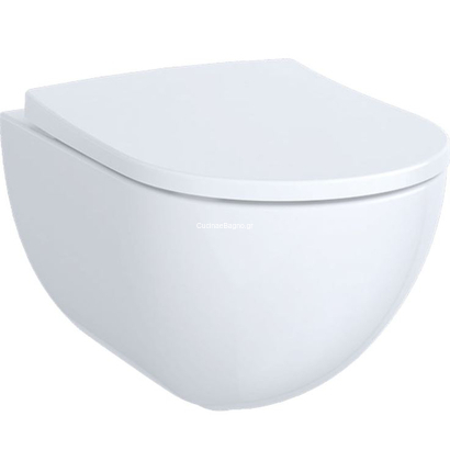 Geberit Pravello Rimfree 51cm Λεκάνη Κρεμαστή Με Κάθισμα Soft Close