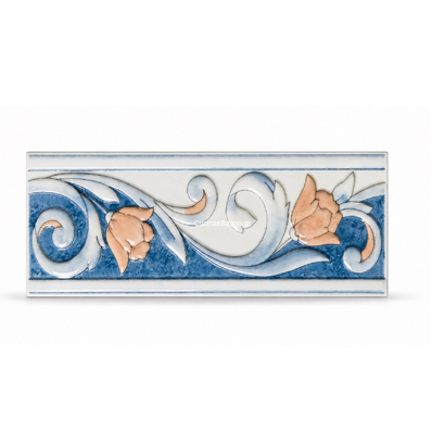 LISTELO Fascha Waves Azul 10x25 cm