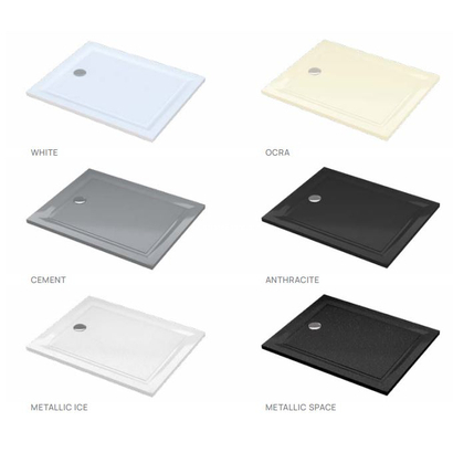 Sanitec A-201 Flat Classic 80x120 Χυτή Ντουζιέρα
