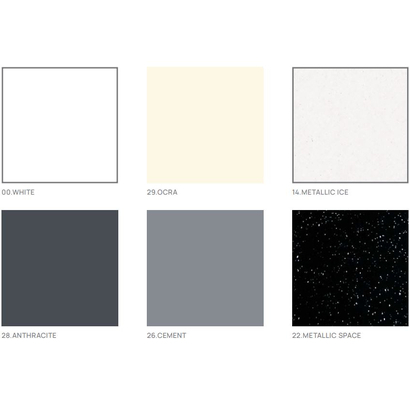 Sanitec A-204 Flat Classic 75x90 Χυτή Ντουζιέρα