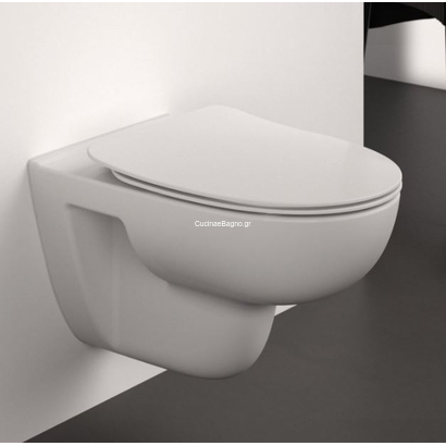 Ideal Standard I.Life A Rimless 54 cm Λεκάνη Κρεμαστή Με Κάλυμμα Soft Close Slim