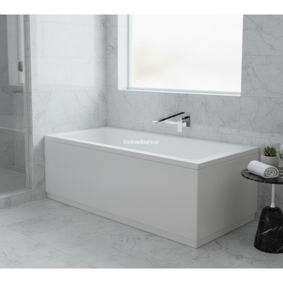 Sanitec 532 Quadra 170x80 Ευθύγραμμη Ακρυλική Μπανιέρα