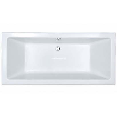 Sanitec 533 Quadra 170x70 Ευθύγραμμη Ακρυλική Μπανιέρα