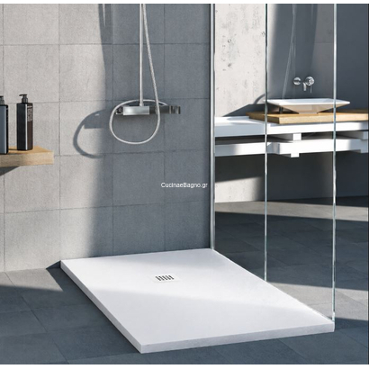 Sanitec A-211 Flat Stone 80x170 Ντουζιέρα Χυτή