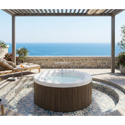 Sanitec Joanna 175x175 Επικαθήμενη Μπανιέρα Ελεύθερης Τοποθέτησης 605
