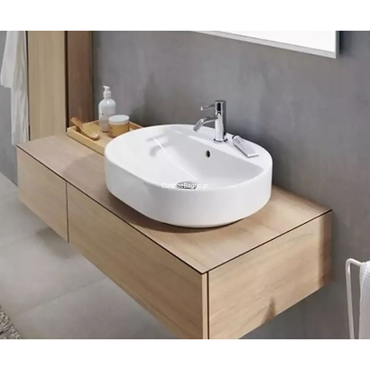 Geberit Variform Oval 50x40 Νιπτήρας Επιτραπέζιος