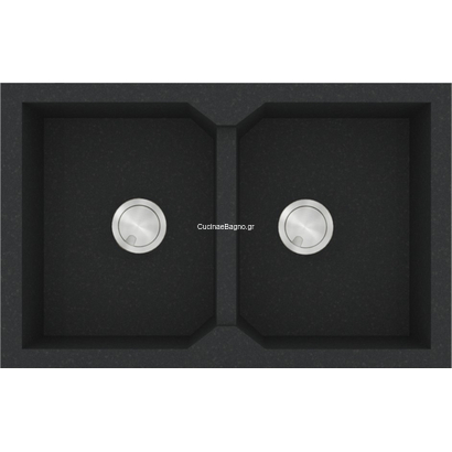 Sanitec 818 Ultra Granite Grafite 86x50 Νεροχύτης Γρανίτης
