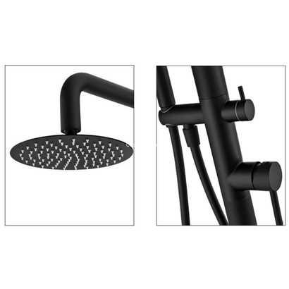 Στήλη Ντους Αναμεικτική Εξωτερικού Χώρου Inox Black Mat IMEX FLORIDA GPF008/ANG