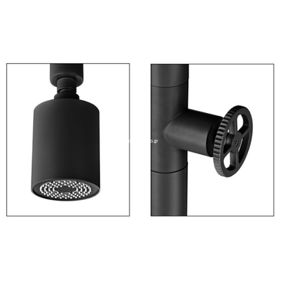 Στήλη Ντους Εξωτερικού Χώρου Inox Black Mat IMEX POOL GPP001/ANG