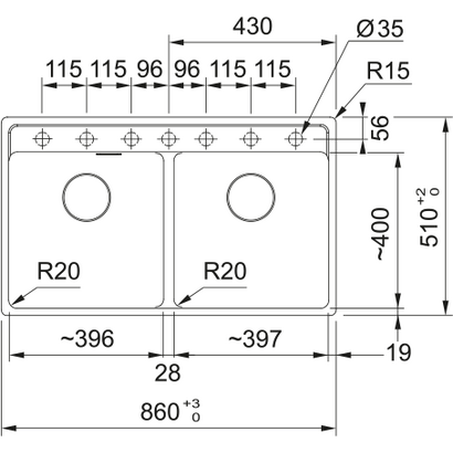 Franke Maris MRG 620-40-40 TL Slate Grey Νεροχύτης 86x51 114.0719.563