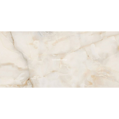 Emerald Onyx Beige Polished 60x120 Porcellanato Rettificato Πλακάκι Γυαλιστερό
