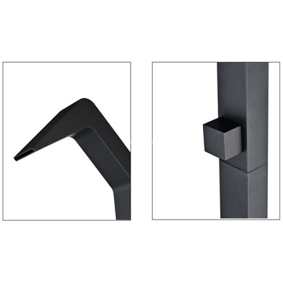 Στήλη Ντους Εξωτερικού Χώρου Inox Black Mat IMEX NIAGARA GPN013/ANG
