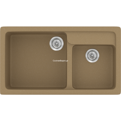 Sanitec Classic 317 Metallic Coffee 90x50 Νεροχύτης Συνθετικός Γρανίτης