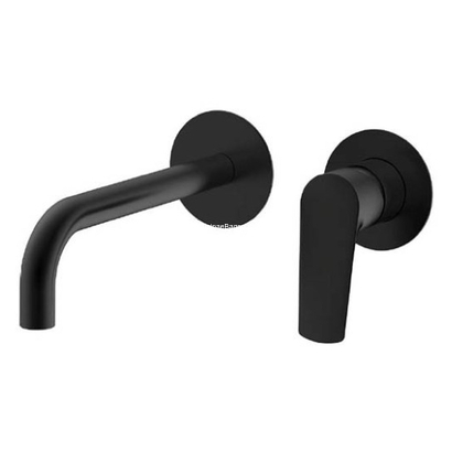 KLS LUX Total Black Μπαταρία Νιπτήρα Μαύρη Εντοιχισμού 690613MB