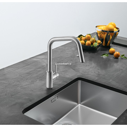 Franke Eos Neo Spray Inox Μπαταρία Κουζίνας Ντους 115.0529.207