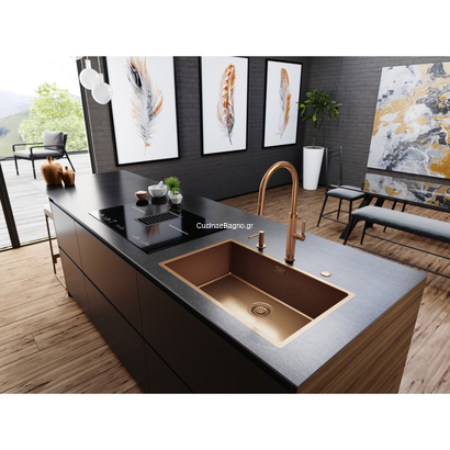 Franke Mythos Masterpiece Spray Inox Copper Μπαταρία Κουζίνας Ντους 115.0711.557